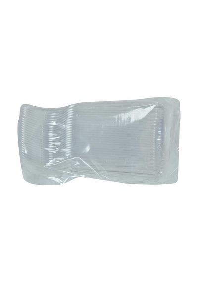 Lüks Çatal Sert Plastik Şeffaf 50 Adet 1 Paket Çok Renkli