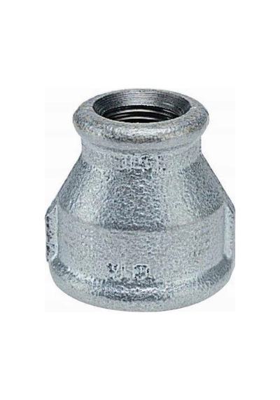 Galvaniz Manşon Redüksiyon 1"-3/4 Gümüş
