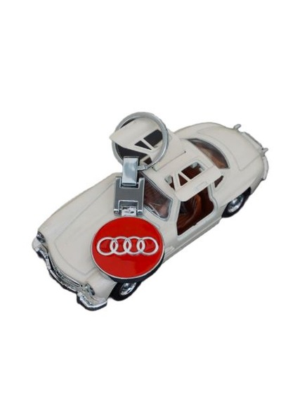 Dk Tuning Audi Logo Krom Metal Çift Yön Anahtarlık