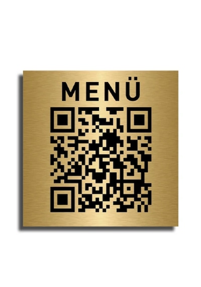 Modern Kare Paslanmaz Çelik Qr Kod Menü Levhası - Restoran Ve Kafeler İçin Şık Çözüm 10 Adet 5x5 Cm