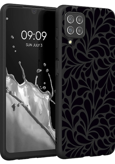 Samsung Galaxy A22 İle Uyumlu Premier Kalite Özel Üretim Baskılı Silikon Telefon Kılıfı Bc 2 Siyah