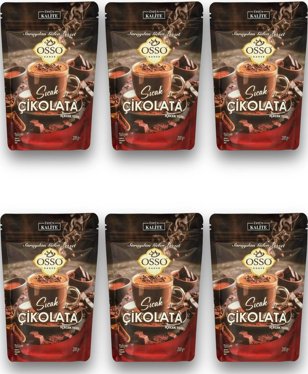 Osso 6 Li Sıcak Çikolata 6x200 1200gr Diğer