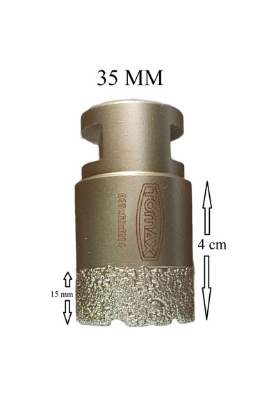Kalite Granit Mermer Seramik Fayans Delici Panç 35 Mm M14 Girişli