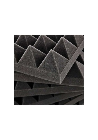 Ses Yalıtımı Akustik Piramit Süngeri Kendinden Yapışkanlı 40mm 50x50 60 Adet Bant Marketim