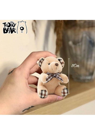 Sokak Lambası Romantik Aşıklar Işıklı Sim Kar Küresi & Mini Peluş Ayıcık