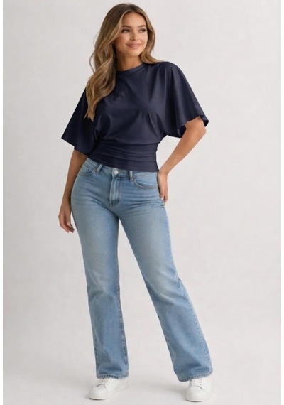 Flex Fashıon Kadın Bele Oturan, Geniş Kollu Üst Lacivert Bluz-tişört Lacivert - 876774097 Lacivert - 876774097 Lacivert Flex Fashıon Kadın Bele Oturan, Geniş Kollu Üst Lacivert Bluz-tişört Lacivert - 876774097 Lacivert - 876774097 Lacivert