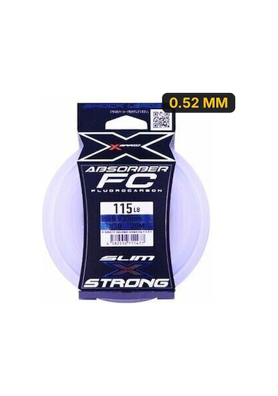 Ygk X021 Absorber Slim&strong 30m Fluorocarbon Misina 0.52 Mm