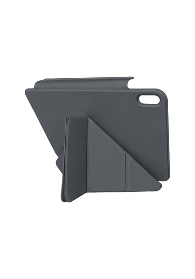 Apple Uyumlu iPad 2025 10.9 10.nesil A16 Edz Manyetik Standlı Tablet Kılıfı - Koyu Gri Diğer