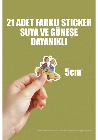 Better Call Saul Telefon Laptop Bullet Journal Yapışkanlı Folyo Sticker Paketi 21 Adet Çok Renkli