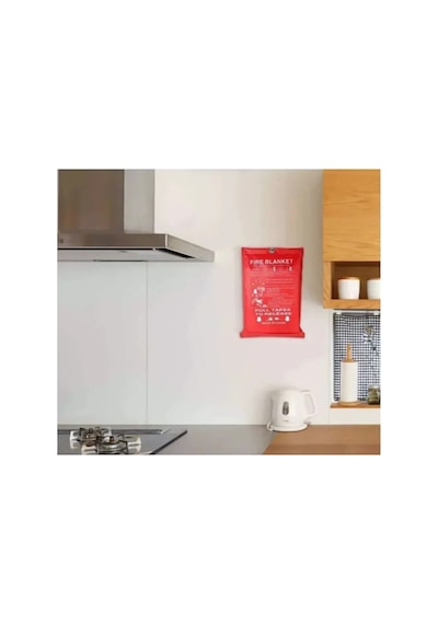 100x100 Cm Yangın Battaniyesi Alev Boğucu Fiberglas Acil Durum Söndürme Battaniyesi