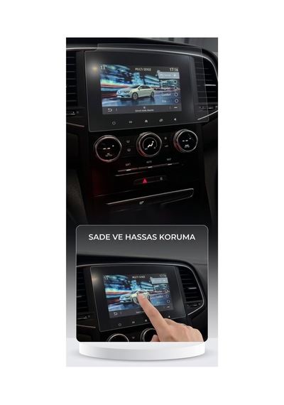 Renault Megane 4 Touch Ve İcon 7 İnç Navigasyon Uyumlu Nano Rkran Koruyucu 2023/2026
