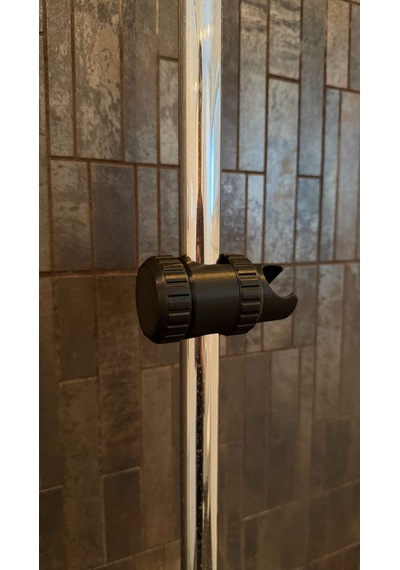 Ayarlanabilir Duş Başlığı Tutucu Universal Uyumlu Sabitleyici -duş Borusunun Çapı 2 - 3 Cm Siyah