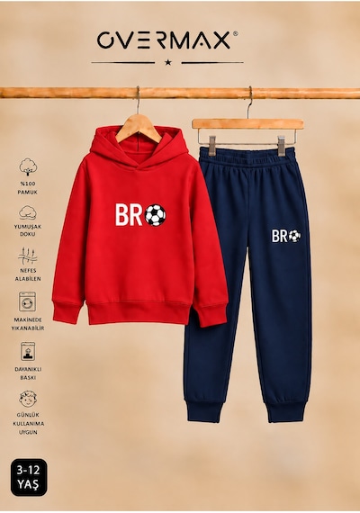 Overmax Çocuk Bro Futbol Baskılı Kapüşonlu Sweatshirt Eşofman Takımı- 3-12 Yaş Kırmızı Üst-lacivert Alt - 922545546 Kırmızı Üst-lacivert Alt Overmax Çocuk Bro Futbol Baskılı Kapüşonlu Sweatshirt Eşofman Takımı- 3-12 Yaş Kırmızı Üst-lacivert Alt - 922545546 Kırmızı Üst-lacivert Alt