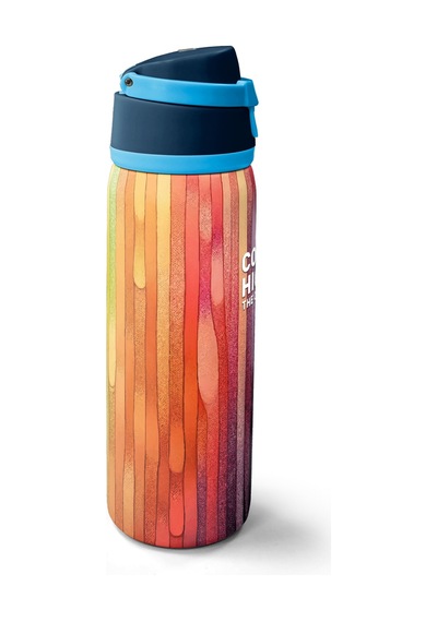 Coral High Lacivert Renkli Pipetli Ve Direkt İçim Çelik Termos 800 Ml 38550 Çok Renkli