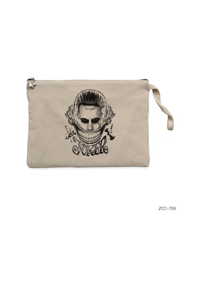 Zepplin Giyim Suicde Squad Jokr Smile Clutch Astarlı Cüzdan / El Çantası
