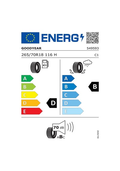 Goodyear 265/70 R18 116H Effıcientgrip Suv Yaz Lastiği 2018
