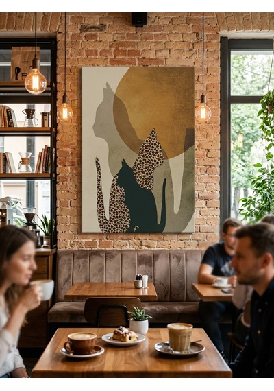 Tablo 60x90 Cm Büyük Boy Kafe Ve Salon Hediyelik Duvar Aksesuarı 3. Model