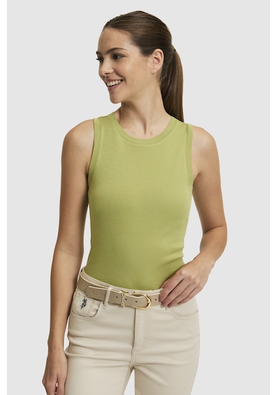 U.s. Polo Assn. Kadın Çağla Tişört Basic 50323534-vr016 Cagla