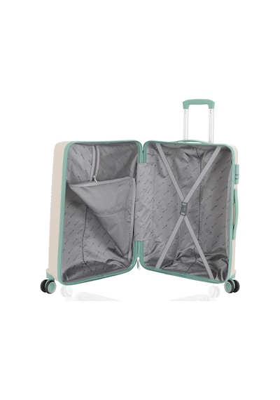 Mçs Group Mçs Polipropilen Valiz V374 65 Cm S21yy100000665 10730 Kemik/suyeşili Kemik - Su Yeşili