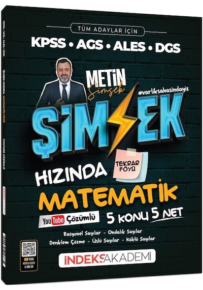İndeks Kpss Meb-ags Ales Dgs Şimşek Hızında Matematik Tekrar Föyü Youtube Çözümlü -metin Şimşek