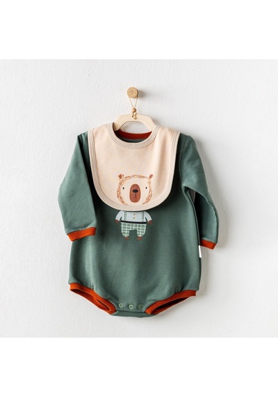 Andywawa The Woods Bebek Body Önlük Takım AC24219 Yeşil