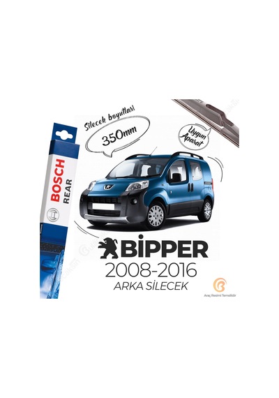 Peugeot Bipper Arka Silecek 2008 - 2017 Bosch Rear H371
