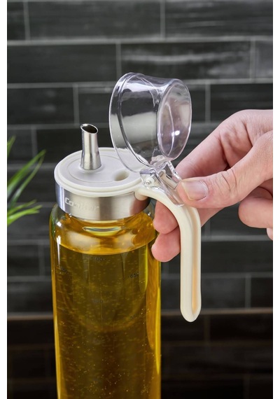 Cooker 750 Ml Borosilikat Cam Yağlık Ckr3850 Beyaz
