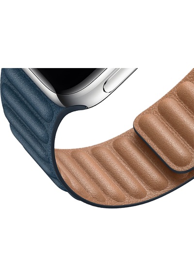 E2M Apple Watch 38-40mm KRD-14 Deri Lacivert Kordo