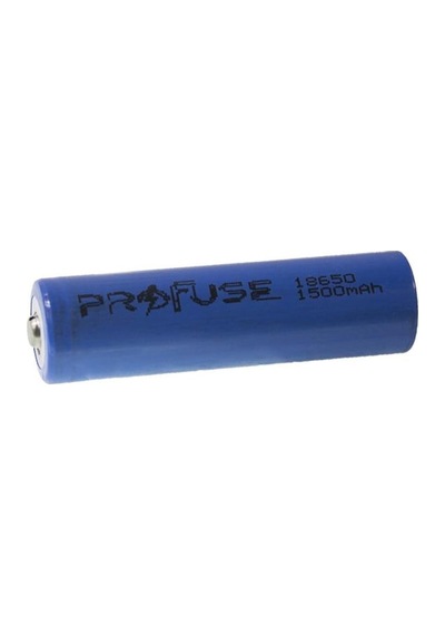 Profuse 1500 mAh 3.7 V Başlı 18650 Li-Ion Şarj Edilebilir Pil