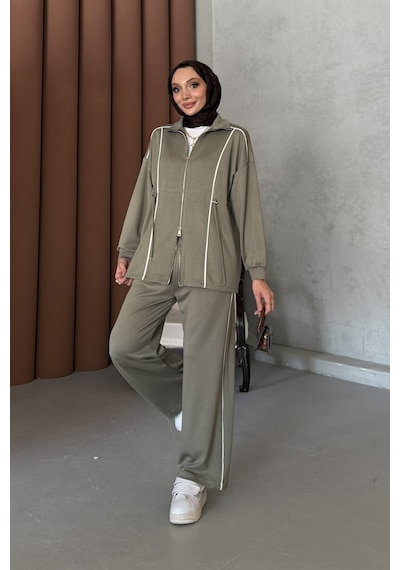 Riella Butik Joao Tesettür Takım Haki