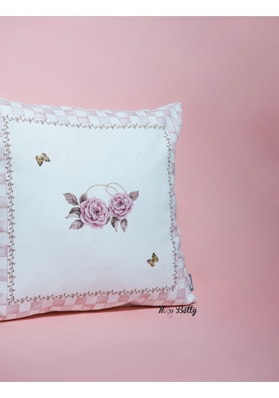 Rosadora Dekoratif Yastık Kılıfı Modern Kırlent Kılıfı Pembe