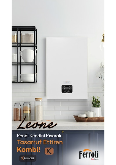 Ferroli Leone 24 kW Hermetik Tam Yoğuşmalı Kombi