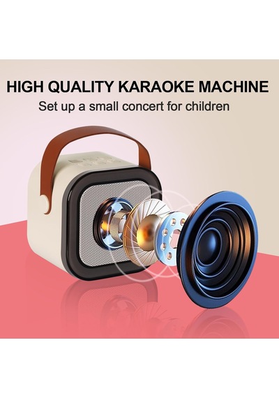 Çocuklar İçin Karaoke Makinesi, Çocuklar Karaoke Makinesi Kız Ve Erkek Çocuklar İçin Hediyeler Aile Partisi, 2 Kablosuz Mikrofonlu Kızlar İçin Çocuk Karaoke Makinesi, Mini Taşınabilir