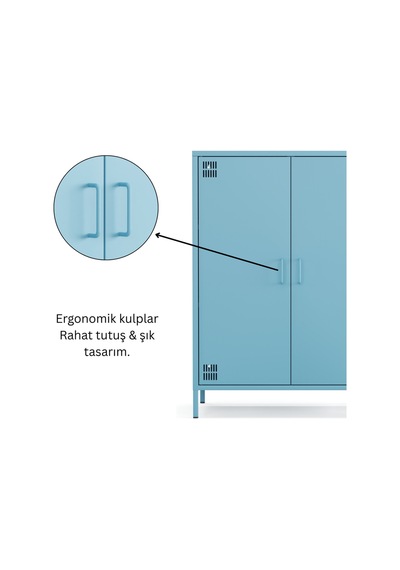 Pera Metal Dolap 2 Kapılı 80,50 X 40 X 109,50 Cm - 9 Renk Seçeneği Bulunmaktadır Ral 5024 Mavi Pera Metal Dolap 2 Kapılı 80,50 X 40 X 109,50 Cm - 9 Renk Seçeneği Bulunmaktadır Ral 5024 Mavi