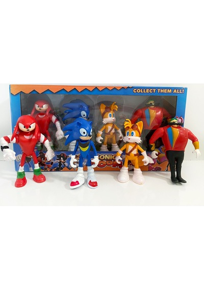 Oyuncak Süper Sonic Figür ve Süper Sonic Arkadaşları 4lü Sonic
