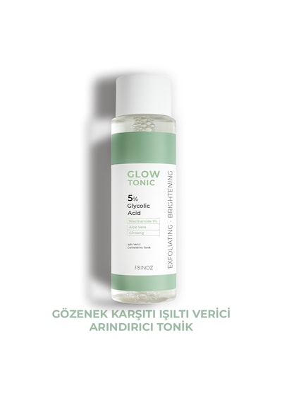 Sinoz %5 Glikolik Asitli Gözenek Sıkılaştırıcı Peeling Etkili Glow Tonik 200 ML