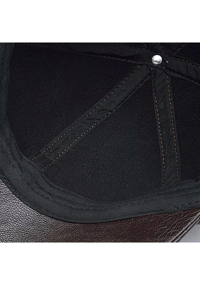 Valkyrie Deri Şapka Erkek Ayarlanabilir Premium Kalite Spor & Günlük Kullanım Baseball Cap Kahverengi Kahverengi