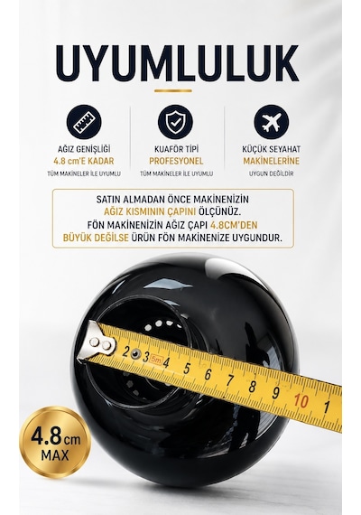 Hairens Vgob Vigo Başlık / Difüzör Saç Kurutma Fön Makinesi Başlığı - Profesyonel Makineler İle Uyumlu