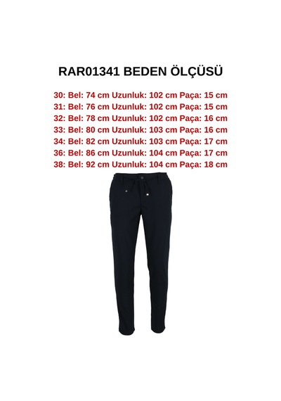 Modarar Erkek Jogger Pantolon Bel Bağcıklı Dar Kesim Rar01341 Lacivert