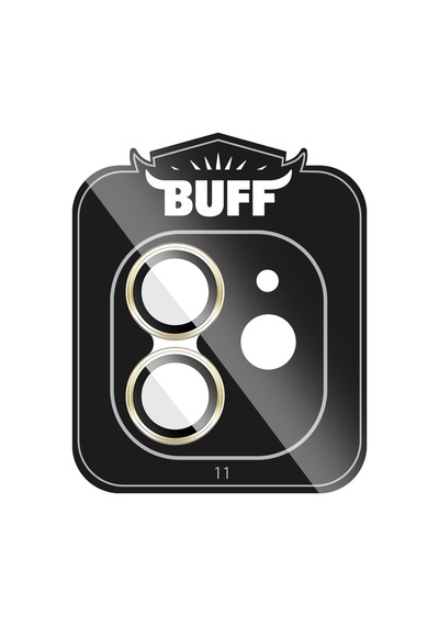 Buff Apple Uyumlu iPhone 11 / 12 / 12 Mini Kamera Metal Lens Koruyucu Gold