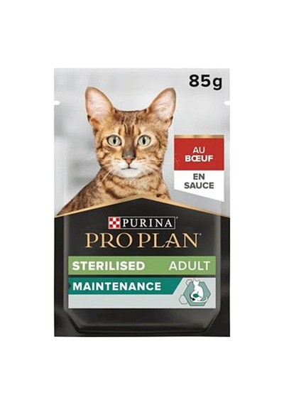 Sterilised Sığır Etli Kısırlaştırılmış Kedi Pouch 85 Gr