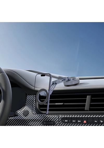 Go Des Gd-hd246 Vakumlu Tasarım 360 Derece Dönebilen Magnetik Araç İçi Telefon Tutucu Siyah