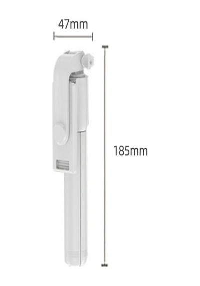 Apple Uyumlu iOS 2in1 Masaüstü Kumandalı Tripod Ve Taşınbilir Selfie Çubuğu 70cm Ve Android Beyaz