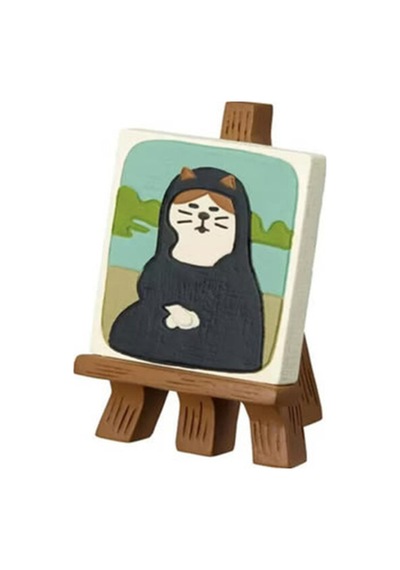 Mona Lisa Kedi Mini Figür