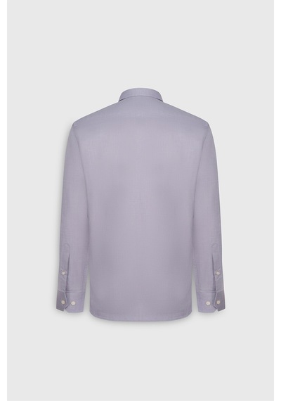 AC&Co / Altınyıldız Classics Erkek Sıyah %100 Pamuk Slim Fit Dar Kesim Düğmeli Yaka Oxford Gömlek Siyah