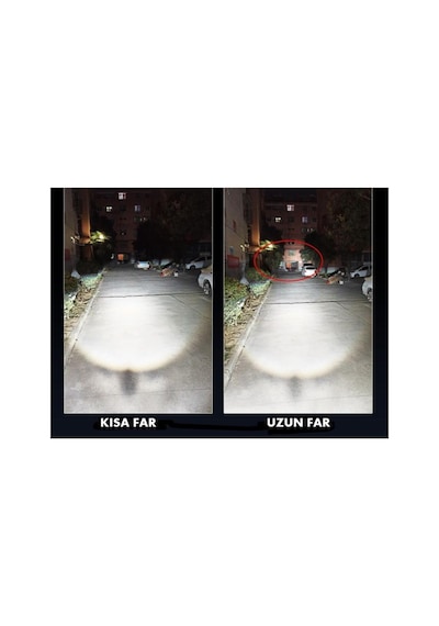 Motosiklet H4 Xenon Ampul 4000lümen Power Led 6000k Beyaz 1 Adet