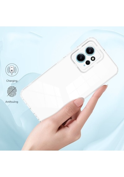 Xiaomi Redmi Note 12 4g Kılıf Kamera Korumalı Silikon Şeffaf Arka Kapak