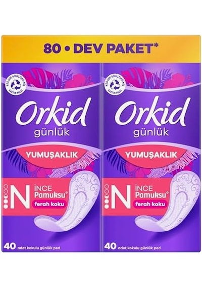Orkid Yaprak Pamuksu Günlük Ped Deo Fresh Dev Ekonomi Paketi 80 Ped