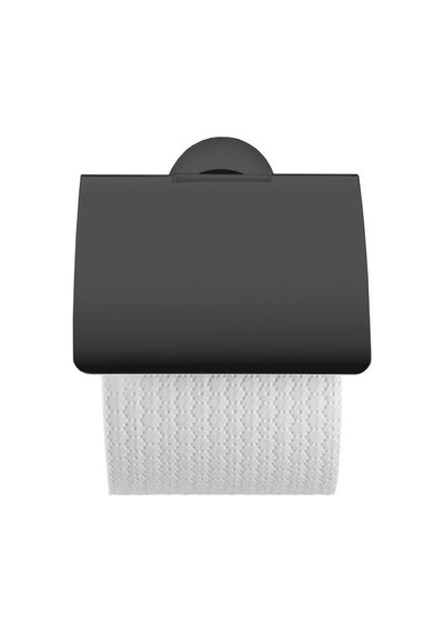 Duravit Starck T Tuvalet Kağıtlığı Kapaklı Mat Siyah 0099404600