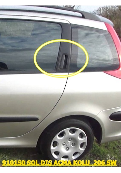 9101S1 SAĞ ARKA KAPI DIŞ AÇMA KOLU 206 SW